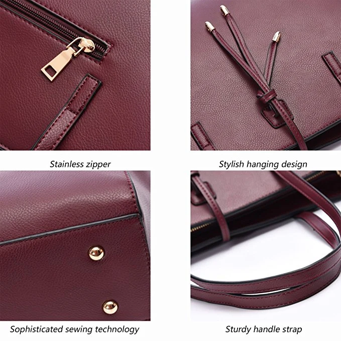 Popular Lady Handbag Handbags Ladies Handbag Fashion Bag PU/PVC Handbag Lady Handbag Ladies Bag Ladies Handbags PU Leather Handbags Large Handbag (WDL01125)