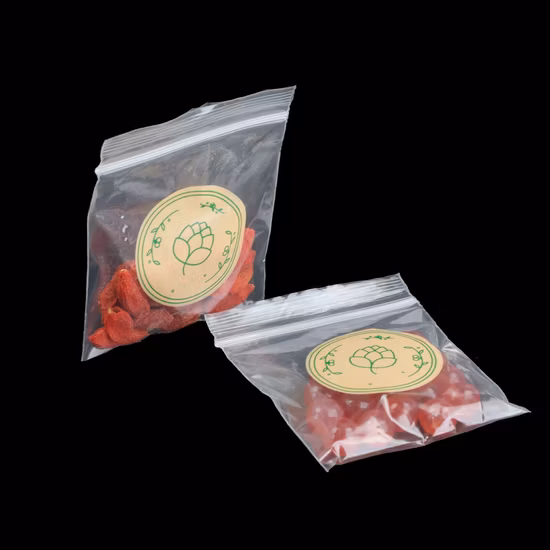 Busta in plastica CPE EVA biodegradabile compostabile biodegradabile con stampa personalizzata con cerniera smerigliata